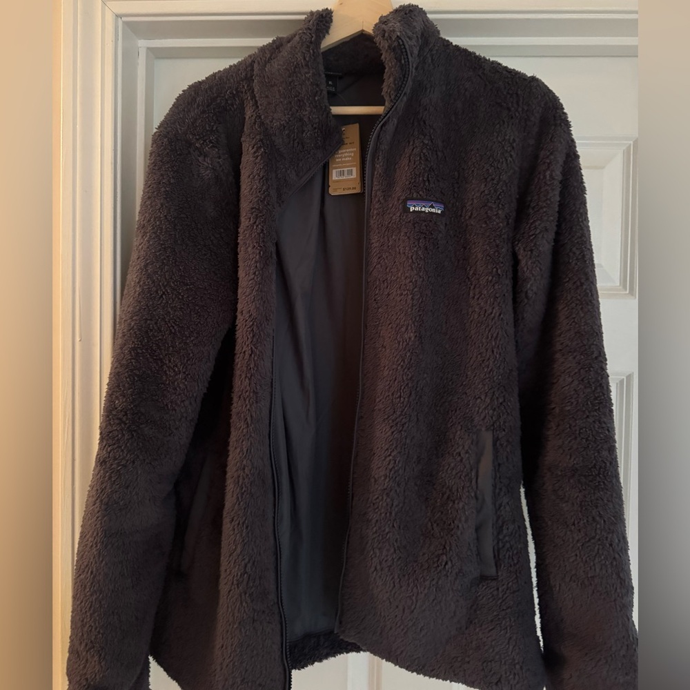 Patagonia Navy Blue/Dark Grey Women's Sherpa Fleece Jacket